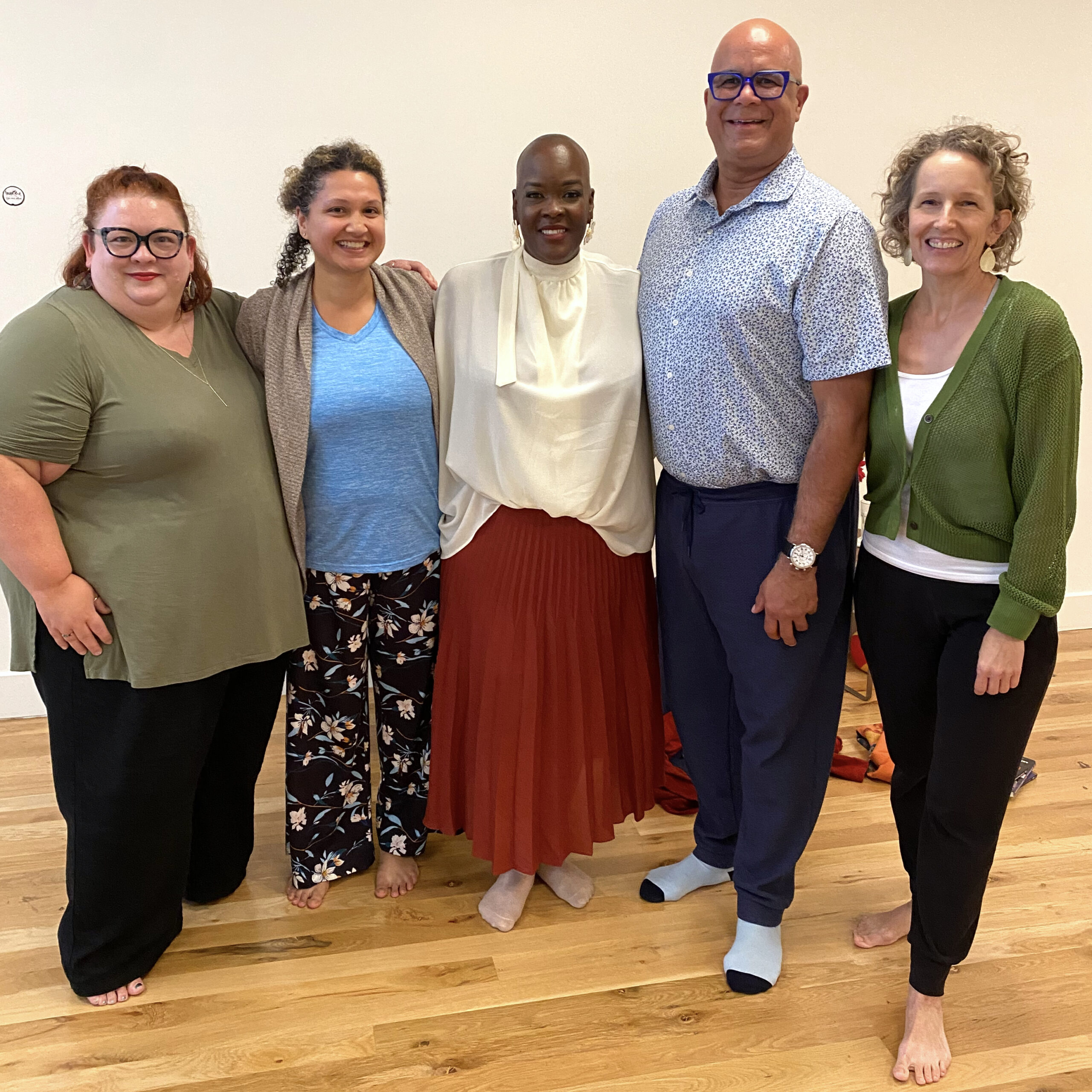 Racial Equity Team Members with Sonya Renee Taylor at Circle Yoga in September 2023